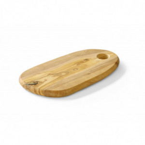 Plateau à Fromage avec Trou en Bois d'Olivier - 250 x 165 mm - Hendi