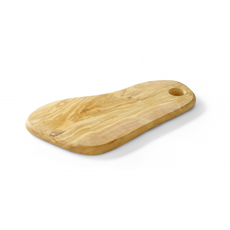 Tabla de queso con agujero de madera de olivo - 350 x 210 mm - Hendi