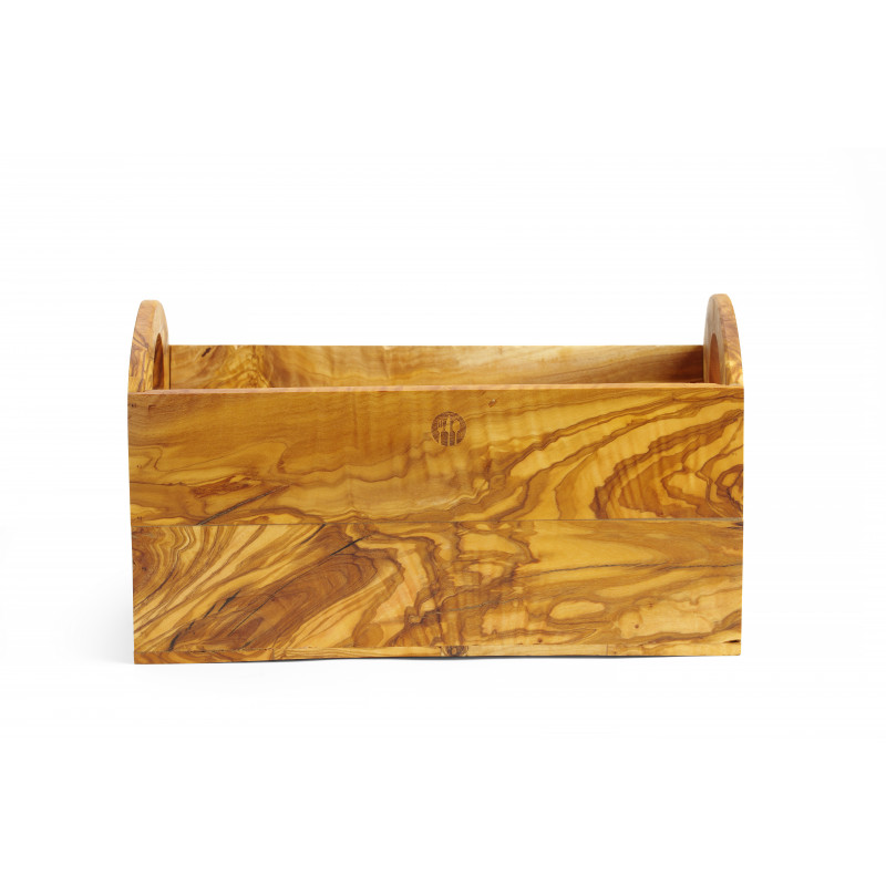 Caja de pan de madera de olivo - 245 x 198 mm - Hendi