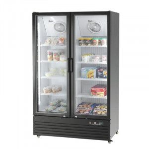 Armario Refrigerado Positivo y Negativo - 2 Puertas de Cristal - 820 L - Bartscher