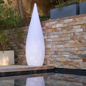 Lámpara de pie Gota sin cables - Elegante 120 cm - Lumisky