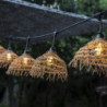 Guirnalda Lumínica Exterior con Pantalla Exótica de Paja - Hawai Light - Lumisky