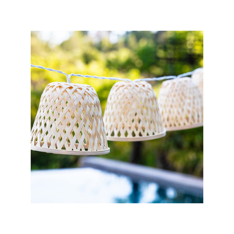Guirnalda Lumínica de Bambú Solar y Toma LED - Chill Hybrid - Lumisky Guirnalda Lumínica de Bambú Solar y Toma LED - Chill Hybrid - Lumisky