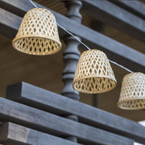 Guirnalda Lumínica de Bambú Solar y Toma LED - Chill Hybrid - Lumisky