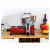 Cortadora de Jamón por Gravedad Ø 220 mm 120 W Roja