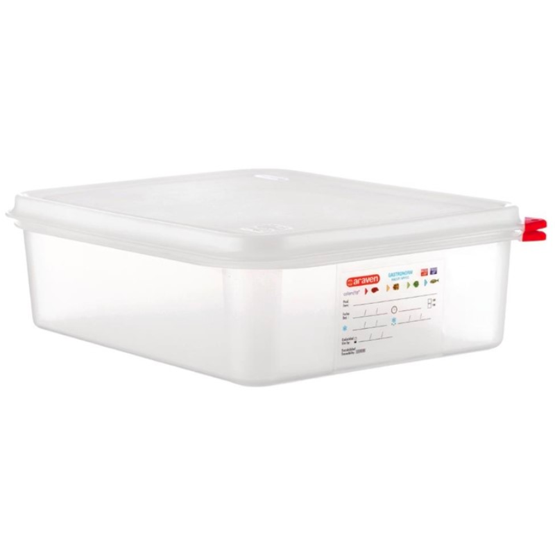 Caja de alimentos GN1/2 6,5L - Lote de 4 - Araven - Fourniresto