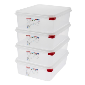 Boîte Alimentaire Gn1/2 6,5L - Lot De 4 - Araven - Fourniresto