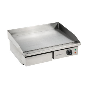 Plancha Electrique Professionnelle Dynasteel - Lisse 55 cm : Plaque en acier inox, cuisson homogène et rapide