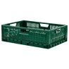 Caja plegable apilable 600 x 400 - 36 L - Verde