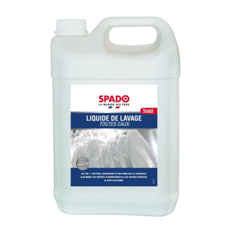 Líquido de Lavado No Clorado para Aguas Duras para Lavavajillas - 6 Kg - Stradol