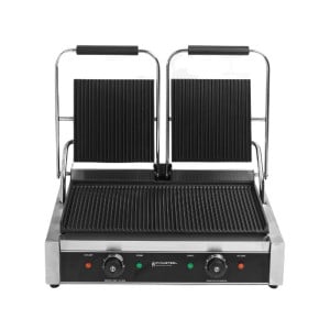 Grill Panini Doble - Placas Estriadas - Dynasteel