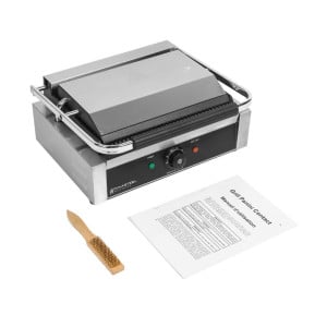Grill Panini Pro 2200 W Ranurado 340x220 mm Inox