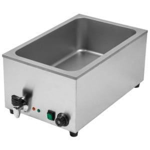 Bain-Marie Pro GN 1/1 20 L 1200 W Inox con Drenaje