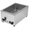 Bain-Marie Pro GN 1/1 20 L 1200 W Inox con Drenaje