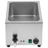 Bain-Marie Pro GN 1/1 20 L 1200 W Inox con Drenaje