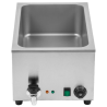 Professional GN 1/1 bain-marie with drain - Dynasteel