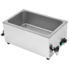 Bain-Marie Pro GN 1/1 20 L 1200 W Inox con Drenaje
