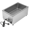 Bain-Marie Pro GN 1/1 20 L 1200 W Inox con Drenaje