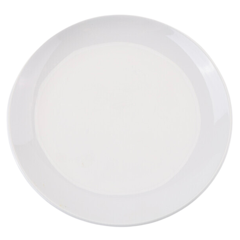 Plato Redondo Melamina Ø 17,7 cm Blanco - Lote de 10