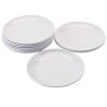 Plato Redondo Melamina Ø 17,7 cm Blanco - Lote de 10