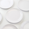 Round Melamine Plate Ø 17.7 cm White - Set of 10