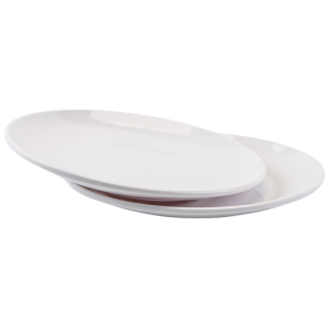 Plato Redondo Melamina Ø 17,7 cm Blanco - Lote de 10
