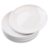 Plato Redondo Melamina Ø 17,7 cm Blanco - Lote de 10