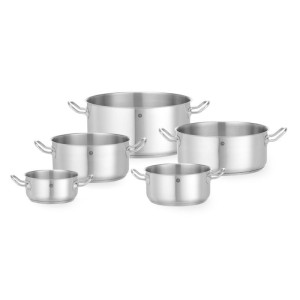 Faitout en Inox sin Tapa - Kitchen Line - 4,9 L - ø 240 mm - Hendi