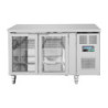 Mesa Refrigerada Positiva de 2 Puertas de Cristal - 205 L - Polar