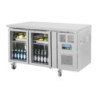 Mesa Refrigerada Positiva de 2 Puertas de Cristal - 205 L - Polar