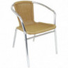Fauteuils de ratán y aluminio - Lote de 2 - Reacondicionado