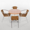 Fauteuils de ratán y aluminio - Lote de 2 - Reacondicionado