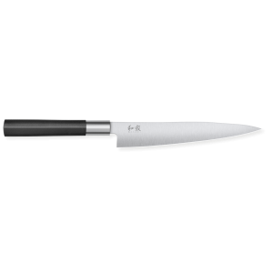 Cuchillo Fileteador de Lenguado Flexible Wasabi Black KAI 18 cm - Hoja de acero inoxidable pulido y mango ergonómico
