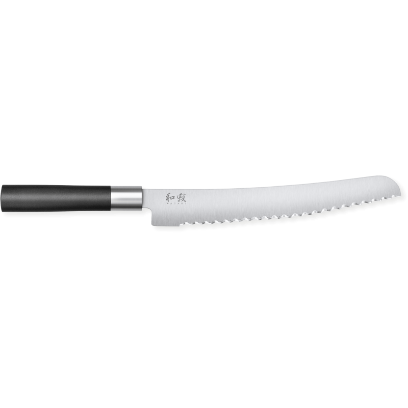 Cuchillo de pan Wasabi Black 23 cm KAI: corte perfecto y comodidad óptima