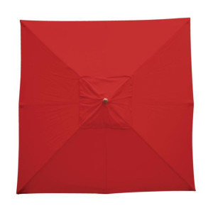 Parasol Carré Rouge - 2,5m - Bolero