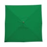 Parasol Cuadrado Verde - L 2500mm - Bolero