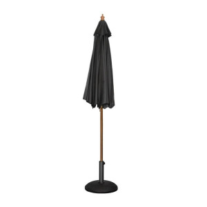 Parasol Negro Redondo Ø 2,5 M - Bolero - Fourniresto