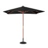 Parasol Cuadrado Negro - L 2500mm - Bolero