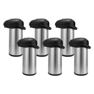 Cafetera termo de bomba - 5 litros - Lote de 6 | Dynasteel - Ideal para profesionales de la restauración