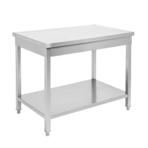 Mesa de Inox con Estante - Robusta y Práctica