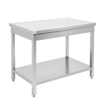 Mesa de Inox con Estante - Robusta y Práctica