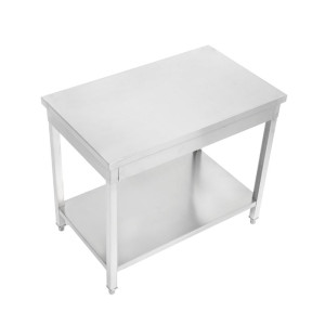 Mesa de Inox con Estante - Robusta y Práctica