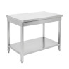 Mesa Inox 1200x700 mm con Estante Inferior — Pro CHR