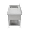 Plonge Inox 1 Bac Escurridor Derecho - L 1000 x P 600 mm