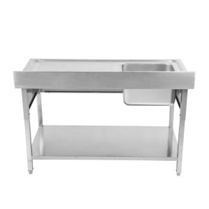 Plonge Inox 1 Bac Escurridor Derecho - L 1000 x P 600 mm