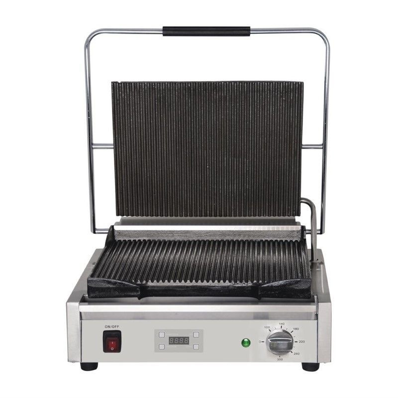 Grill De Contact Simple Ranurado/Ranurado - Reacondicionado