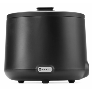 Sopera UNIQ Negra - 8 L HENDI: la herramienta de alta gama para mantener sus sopas calientes de manera profesional.