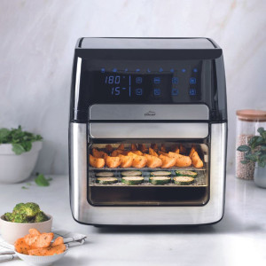 Freidora de aire con rejilla para horno - 12 L - 1700 W | Cocina saludable y sabrosa