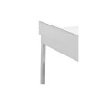 Mesa Inox 1000x600 mm Respaldo y Estante Inferior