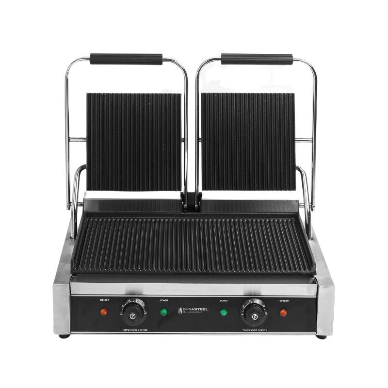 Grill Panini Doble - Placas Estriadas - Reacondicionado